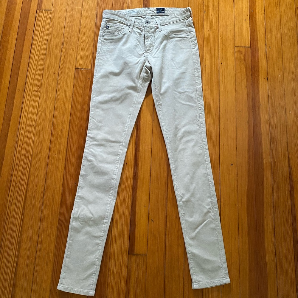 AG Adriano Goldschmied Skinny Jeans in Light Beige